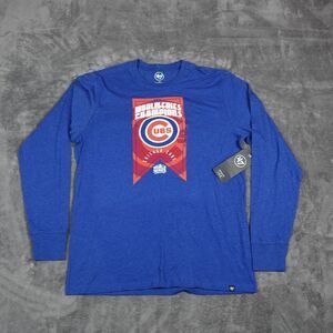 Chicago Cubs Shirt Mens Blue World Series Champions '47 Banner 2016‎ MLB